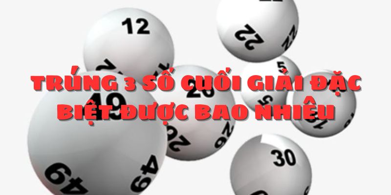 Giải thích trúng 3 số cuối giải đặc biệt được bao nhiêu ? 3 Trúng 3 số cuối giải đặc biệt miền Nam và Trung không ghi nhận
